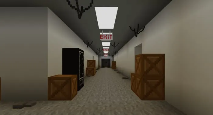 Закулисье с ящиками и бетоном