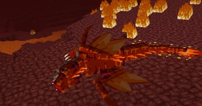 Побеждённый огненный дракон