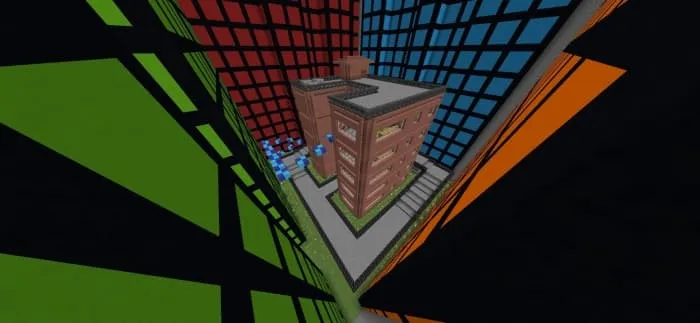 Локация с кирпичным домом