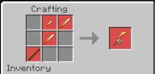 Крафт хопеша из яркой стали