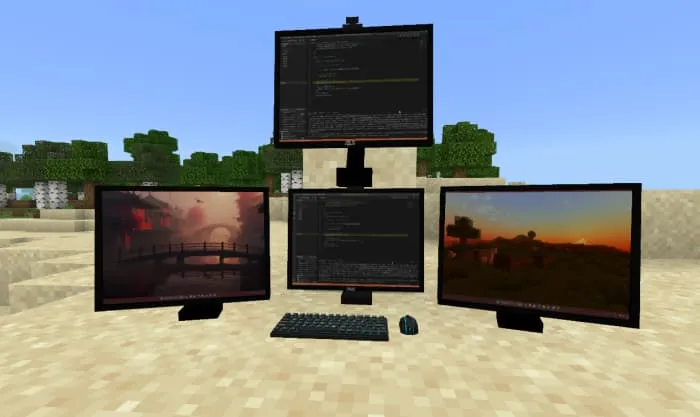 Блоки в виде мониторов