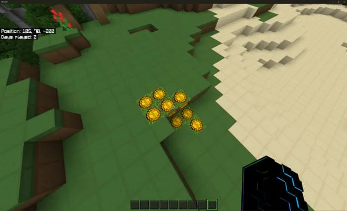 Монетный блок травы около пляжа