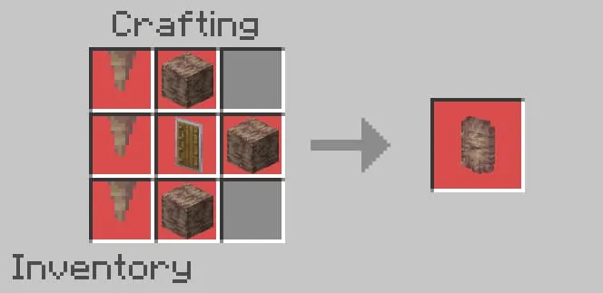 Крафт щита из капельного камня