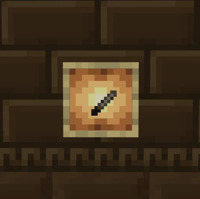 Нож в рамке