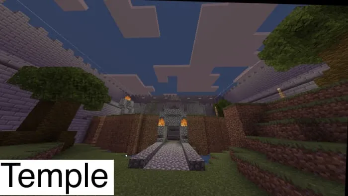 Арена с храмом