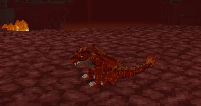 Маленький огненный дракон