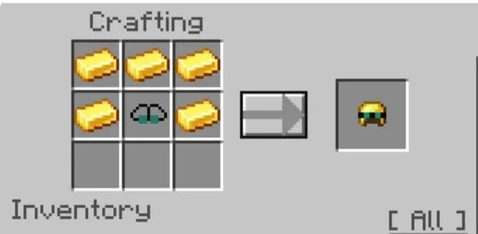 Другой крафт золотого шлема ночного видения