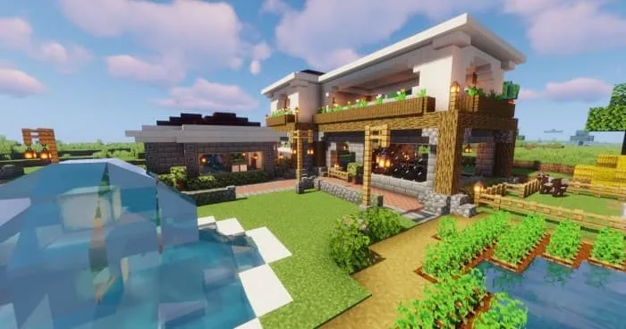 Дом с фермой