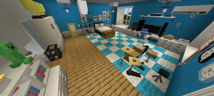 Голубая комната для сна