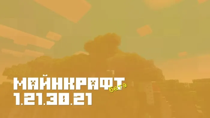 Майнкрафт ПЕ 1.21.30.21 [Бета версия]
