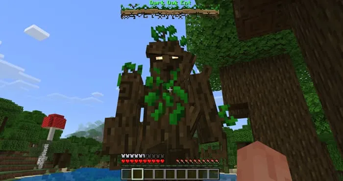 Защитник из тёмного дуба