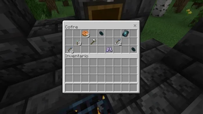 Предметы в сундуке