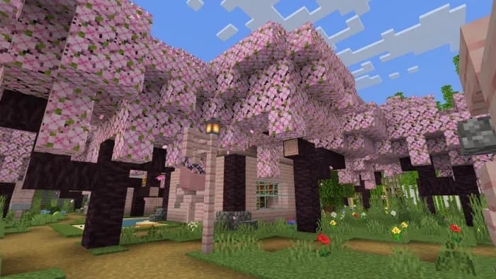 Дом среди вишневых деревьев