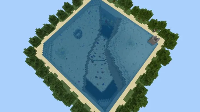 Океанский остров сверху