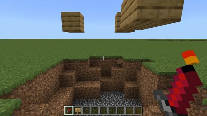 Действие TNT меча