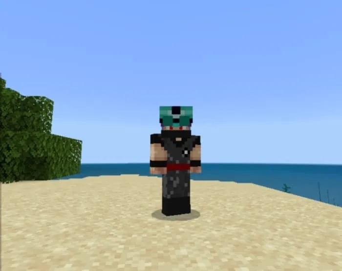 Алмазный шлем ночного видения на голове