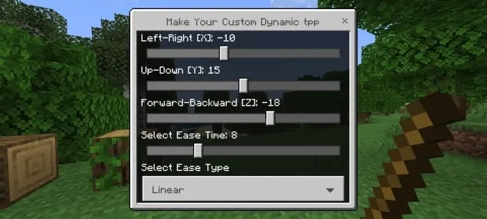 Настройка положения камеры