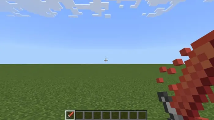 Огненный меч в руке