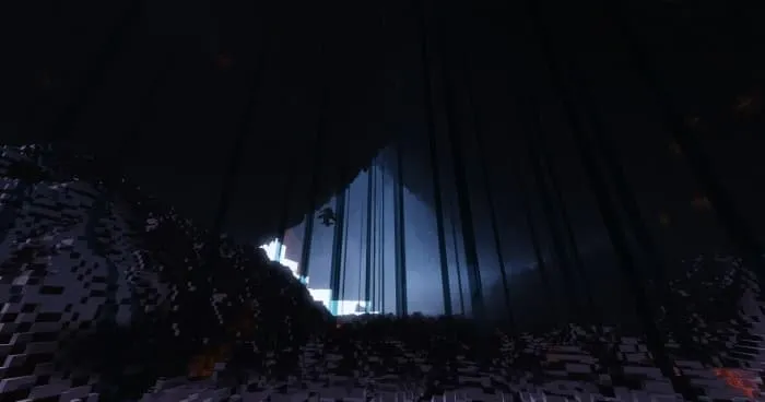 Пещера территории огня