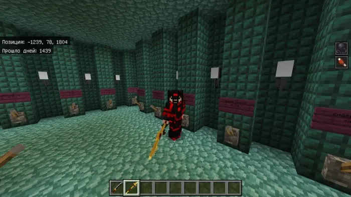 Игрок в магазине брони