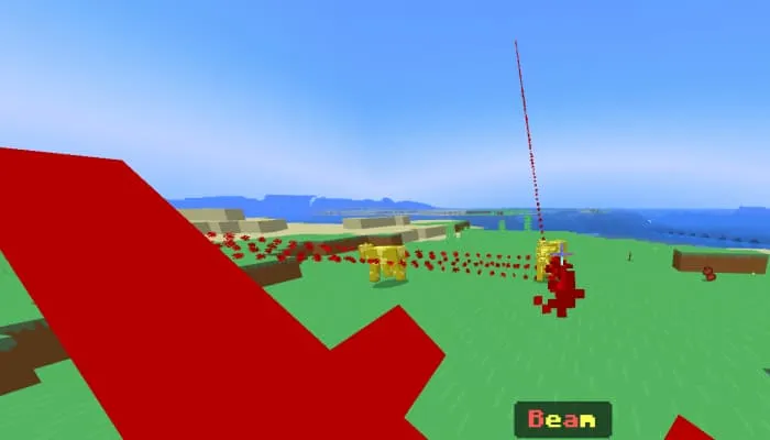 Красный луч от способности