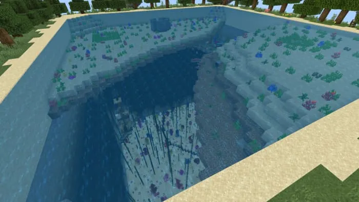 Риф под островом