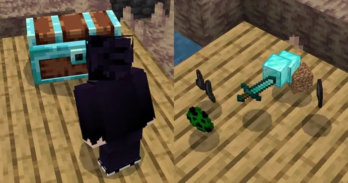 Добыча алмазного сундука