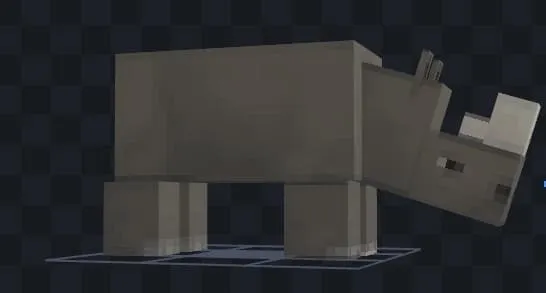 Вид носорога