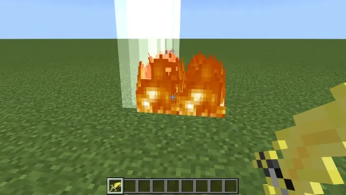 Действие громового меча