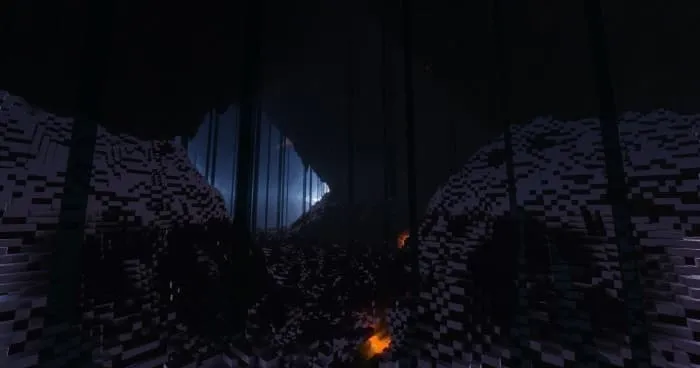 Пещера территории огня с другого ракурса