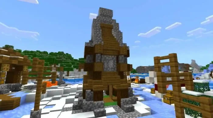 Церковь из дерева и камня