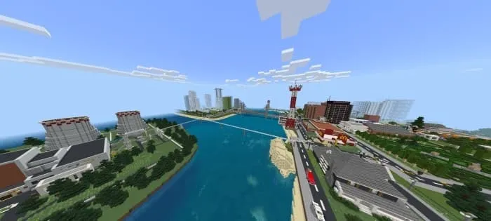 Река между городами