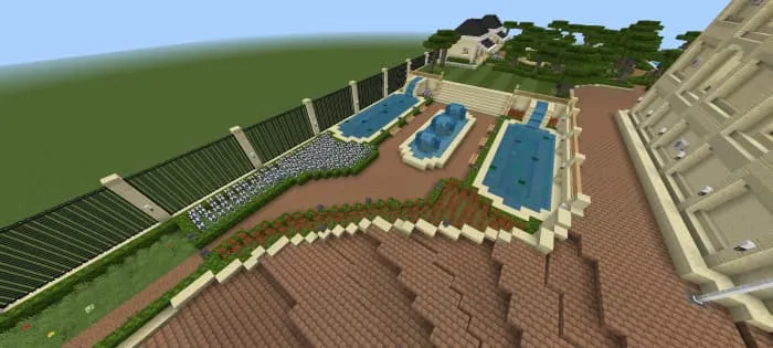 Сад особняка из песчаника