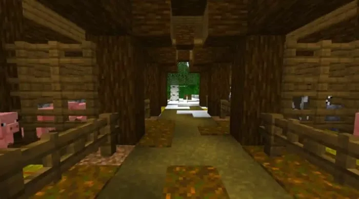 Ферма свиней внутри