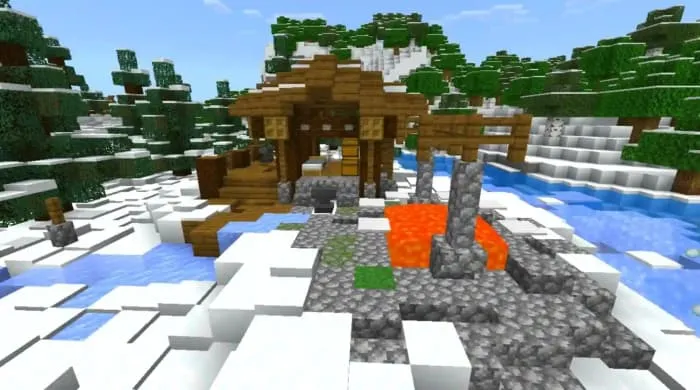 Кузница с лавой