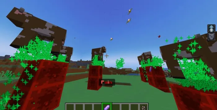 Коровы на блоках красного камня