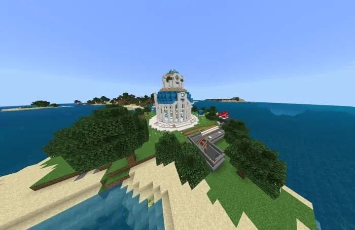 Храм на острове