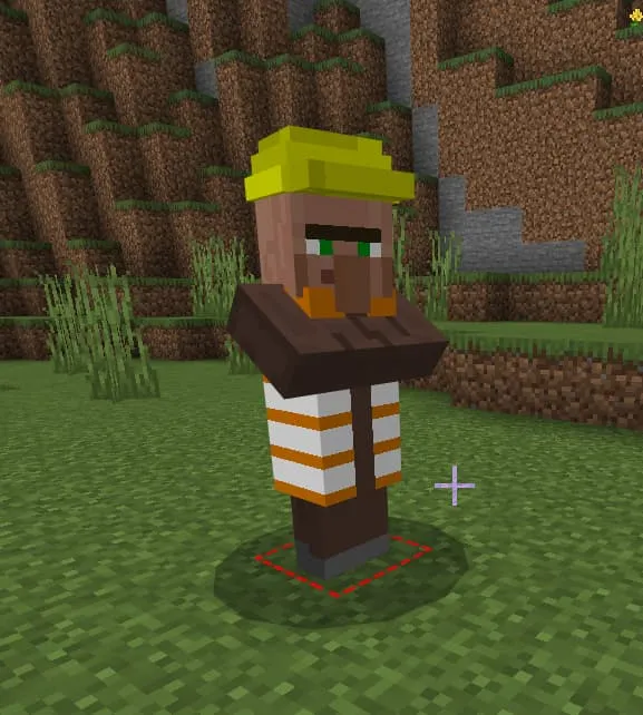 Стоящий на метке житель строитель