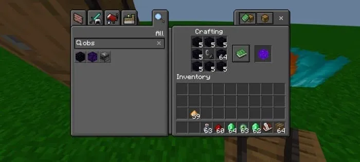 Крафт блока портала Незера