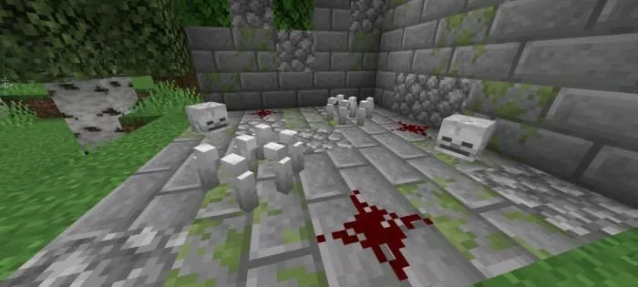 Декораций с головами скелета