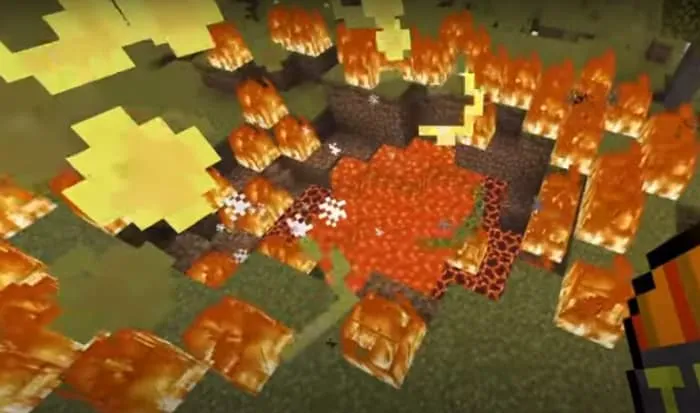 Взрыв лавового TNT