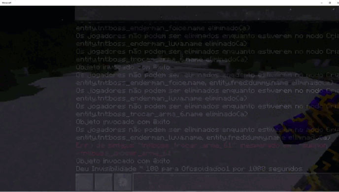 Анимация победы над боссом эндермена