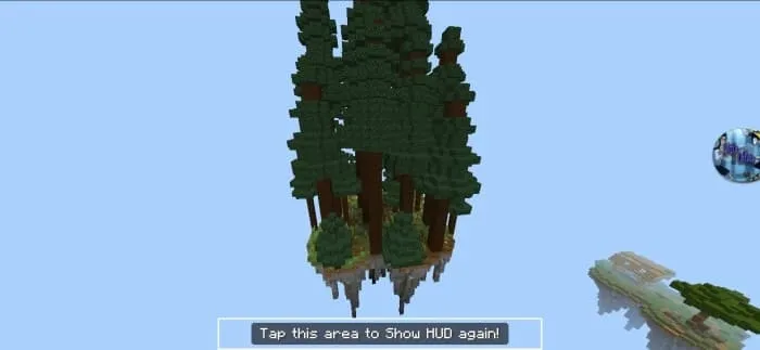 Остров с сосновыми деревьями