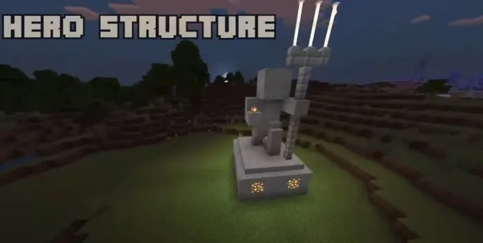 Структура статуи героя