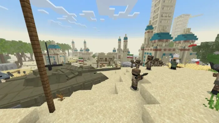 Танк в биоме пустыни