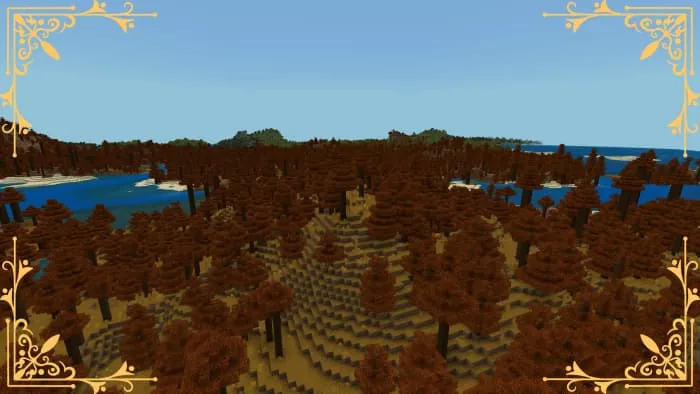 Осенняя листва деревьев