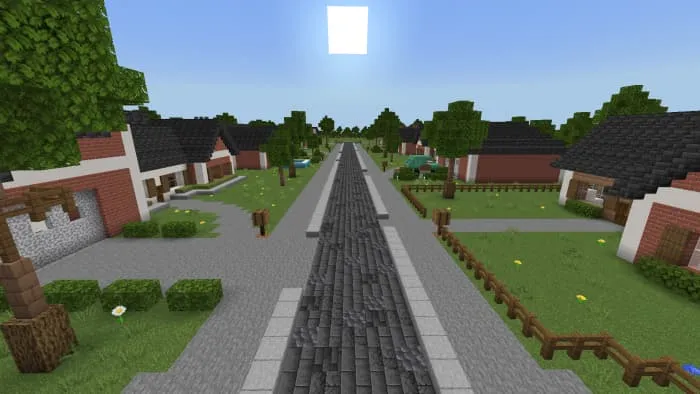 Деревня и дорога