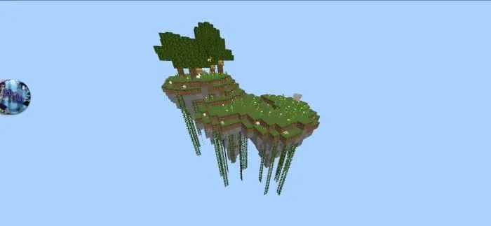 Остров с разными цветами