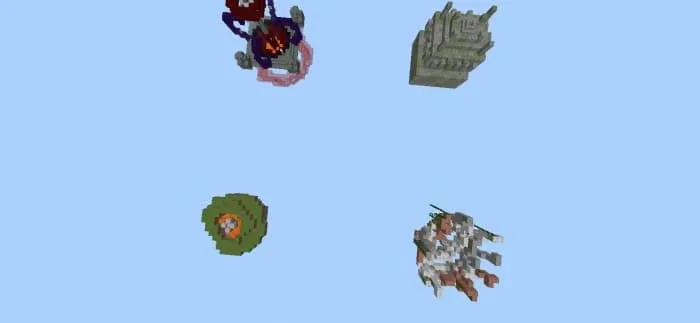 4 острова с боссами