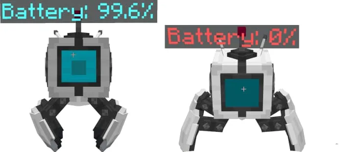 Заряженный дрон и разряженный